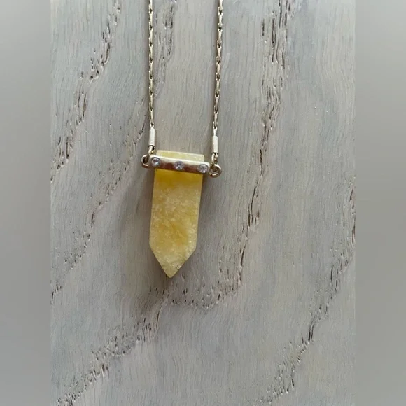 SOLD Crystal Calcite Necklace - Picture 5 of 5